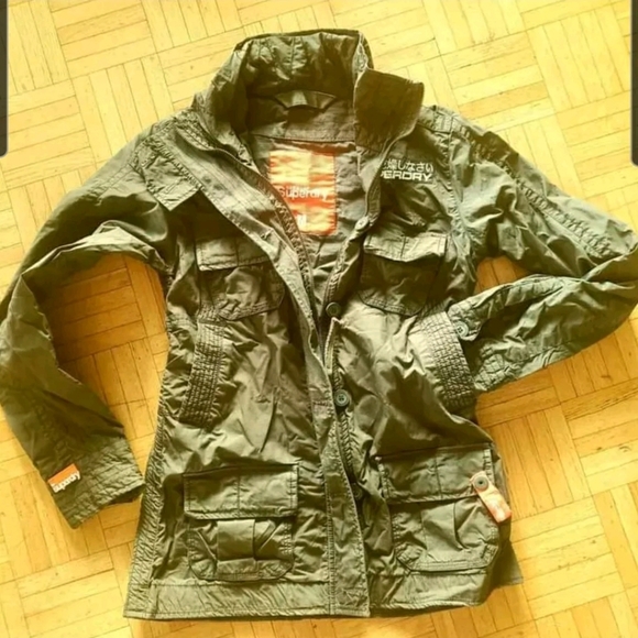 SuperDry Rookie Army Green Military Jacket - Picture 1 of 3